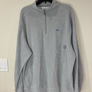 Joe Marlin Men’s Pullover Sweater 1/4 Zipper, Size XL & Color Gray